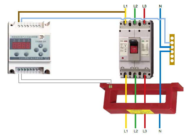 单回路电气火灾监控探测器详细接线方法